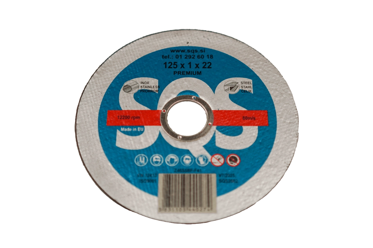 Rezalna plošča 125x1x22 za inox jeklo Rezalna plošča 125x1x22 za inox jeklo