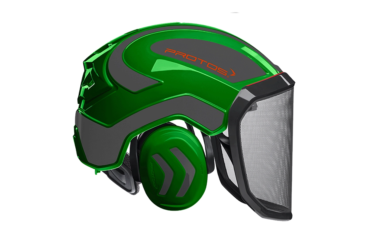 Gozdarska čelada Protos Integral zelena-siva Gozdarska čelada Protos Integral zelena-siva