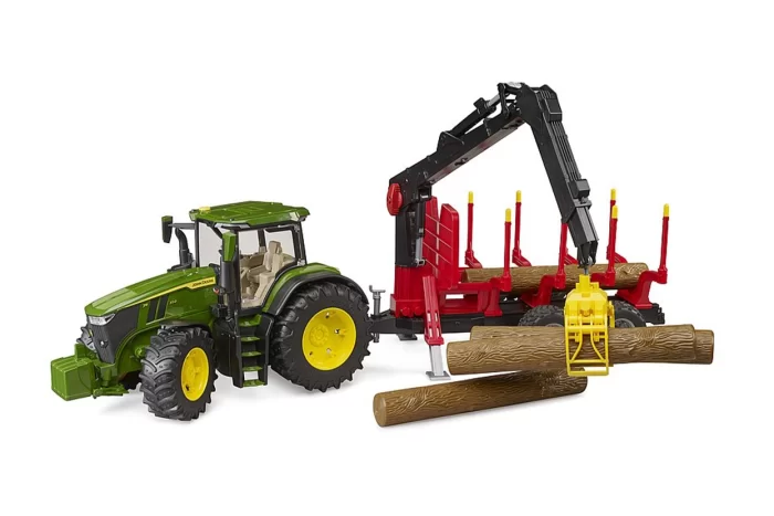 Igrača traktor z gozdarsko prikolico John Deere 7R 350