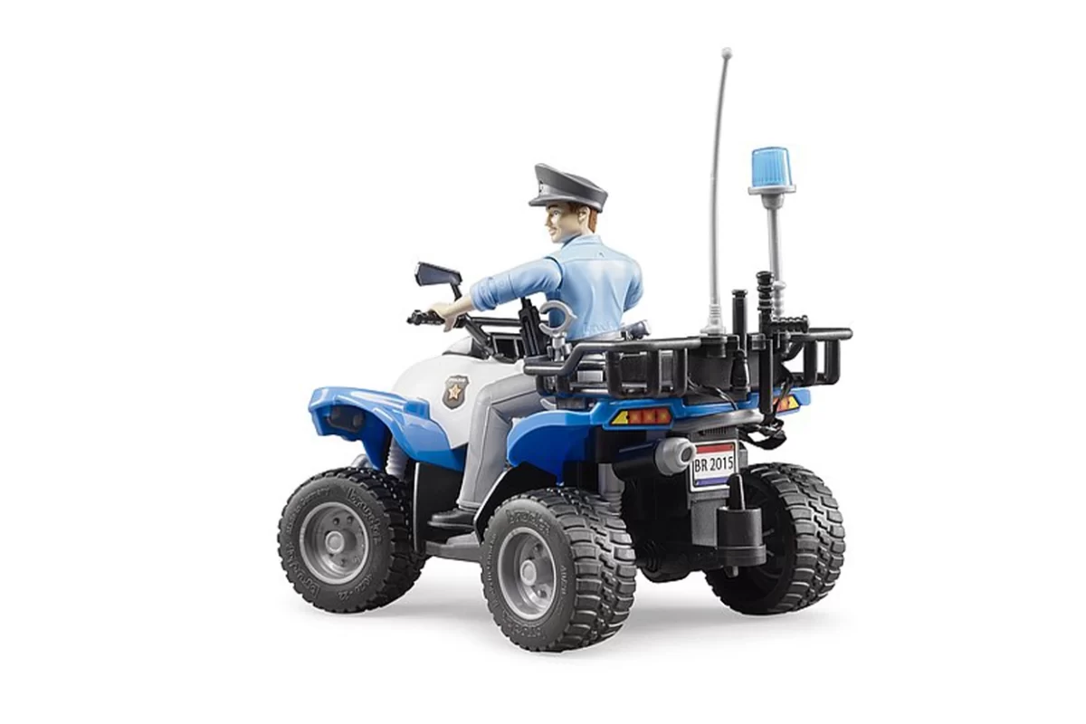 Igrača policijski štirikolesnik z voznikom