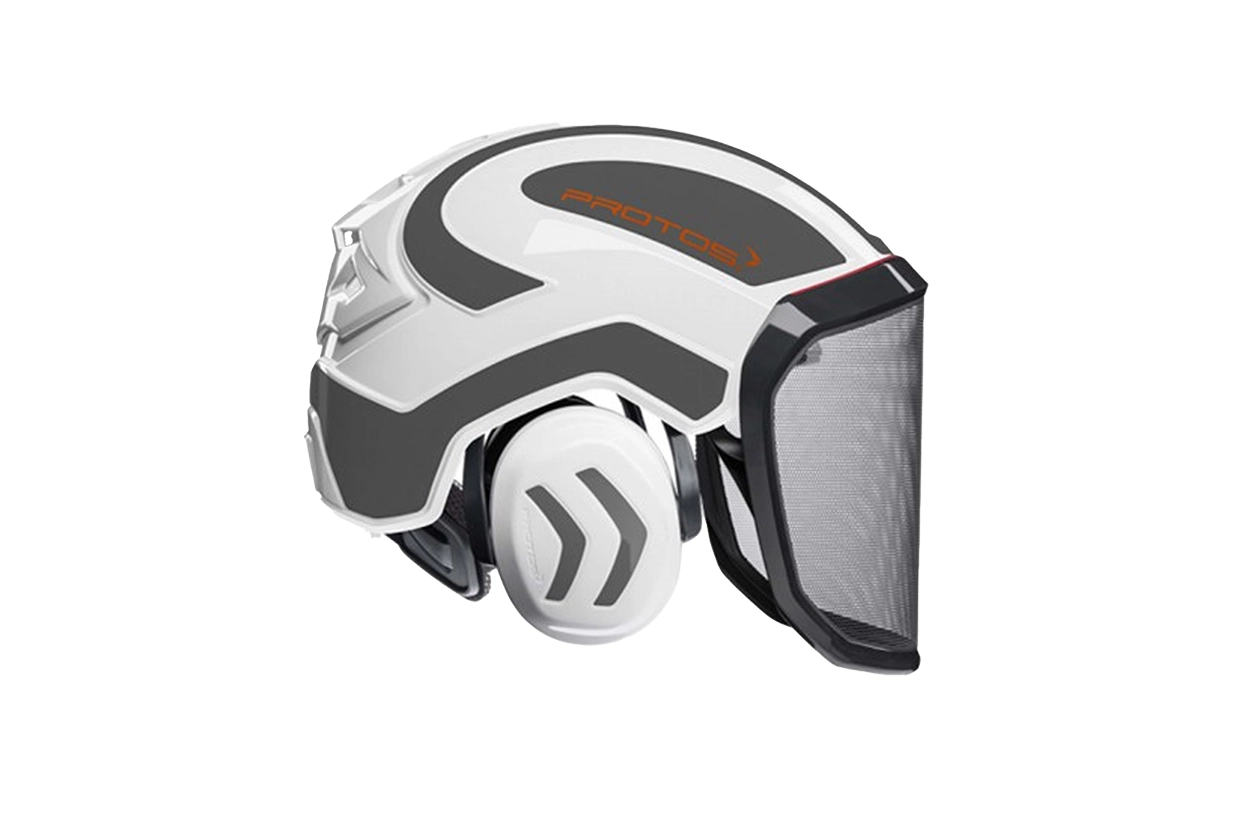 Gozdarska čelada Protos Integral bela-siva Gozdarska čelada Protos Integral bela-siva