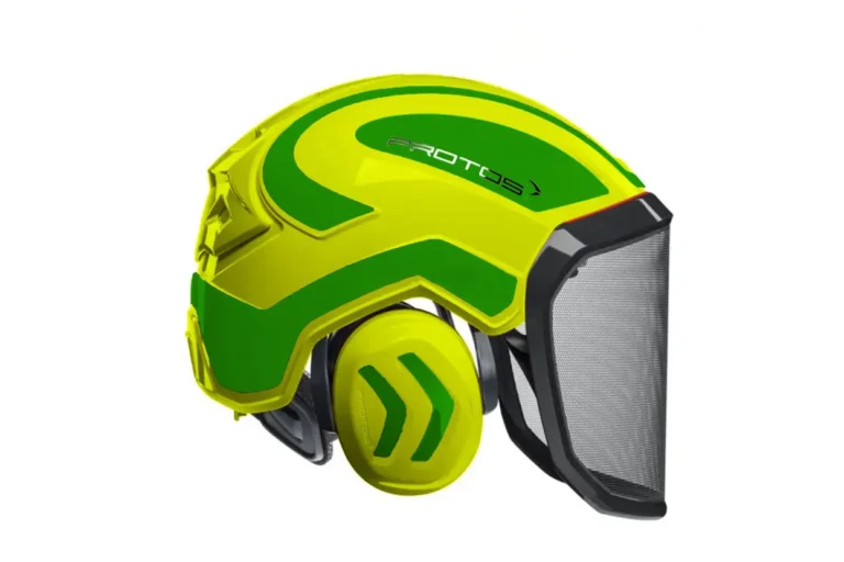 Gozdarska čelada Protos Integral rumena zelena