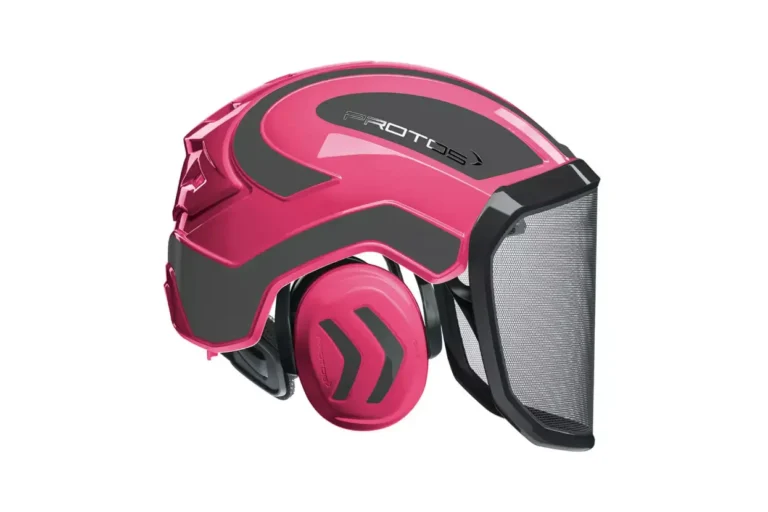 Gozdarska čelada Protos Integral pink-siva