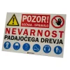 Varnostna tabla – pozor sečnja